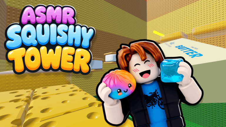 Roblox avatar holding a pastel squishy ball and a translucent jelly cube